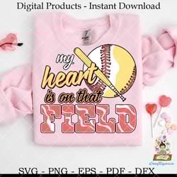 my heart is on that field softball
