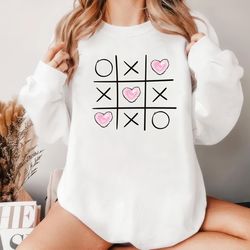 XOXO Tic Tac Toe Valentines Sweatshirt, Valentines Day ,Happy New year shirt, Valentine shirt, T-shirt