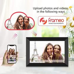 10.1inch digital photo frame wifi frameo, hd touch screen smart image album for perfect gift
