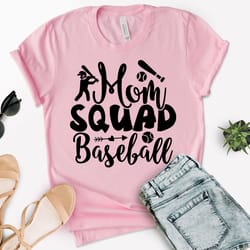 baseball tee, baseball mom squad gift, baseball mama tee, mo
