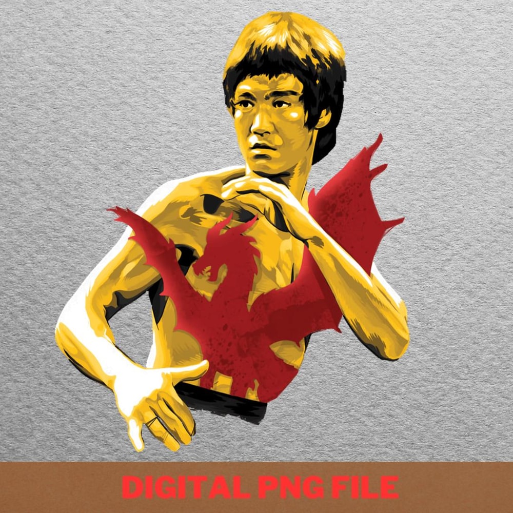 Bruce Lee Influence PNG, Bruce Lee PNG, Kung Fu Digital Png Files.jpg