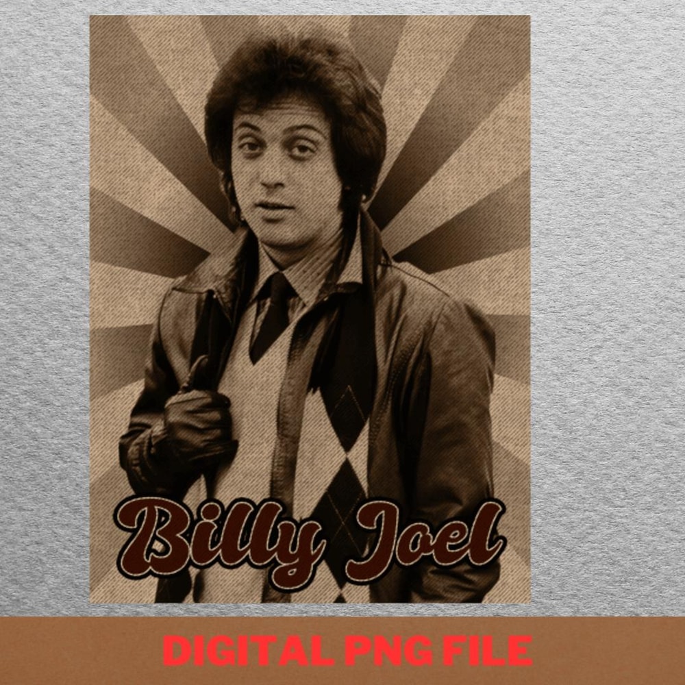 Billy Joel Concert Vibes PNG, Billy Joel PNG, Piano Man Digital Png Files.jpg
