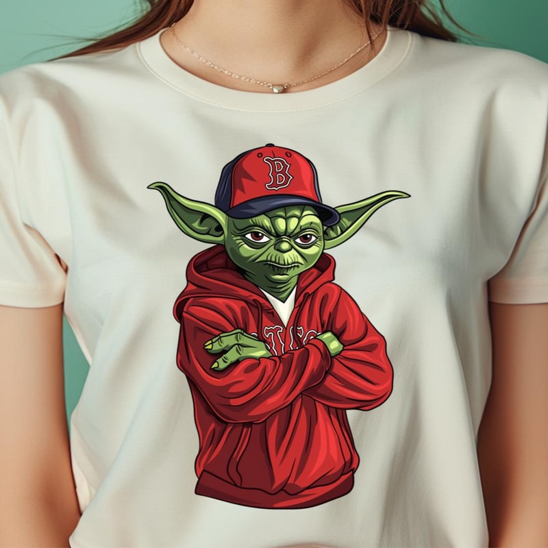 Yoda Challenges The Green Monster PNG, Yoda Vs Boston Red Sox logo PNG, Yoda Vs Boston Digital Png Files.jpg