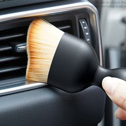 car air vent cleaning soft brush car interior cleaning tool for crevice dusting & detailing