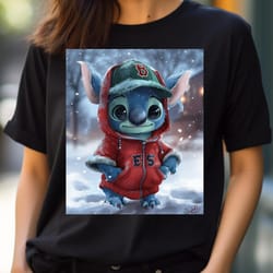 batting bash stitch strikes sox illustration png, stitch vs boston red sox logo png, stitch digital png files