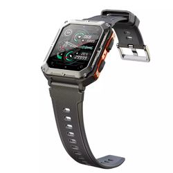 blood pressure smart watch, military fitness tracker wristwatch for men, durable and multifunctional