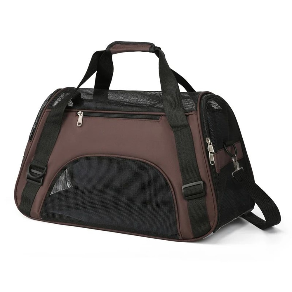 Comfortable Secure Pet Travel Bag Brown