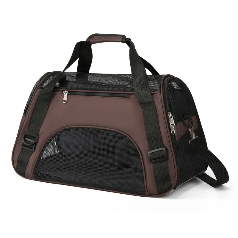 Comfortable Secure Pet Travel Bag Brown