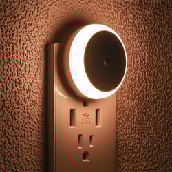 dusk to dawn led night light, auto dim wall night lamp for bedroom, hallway & more