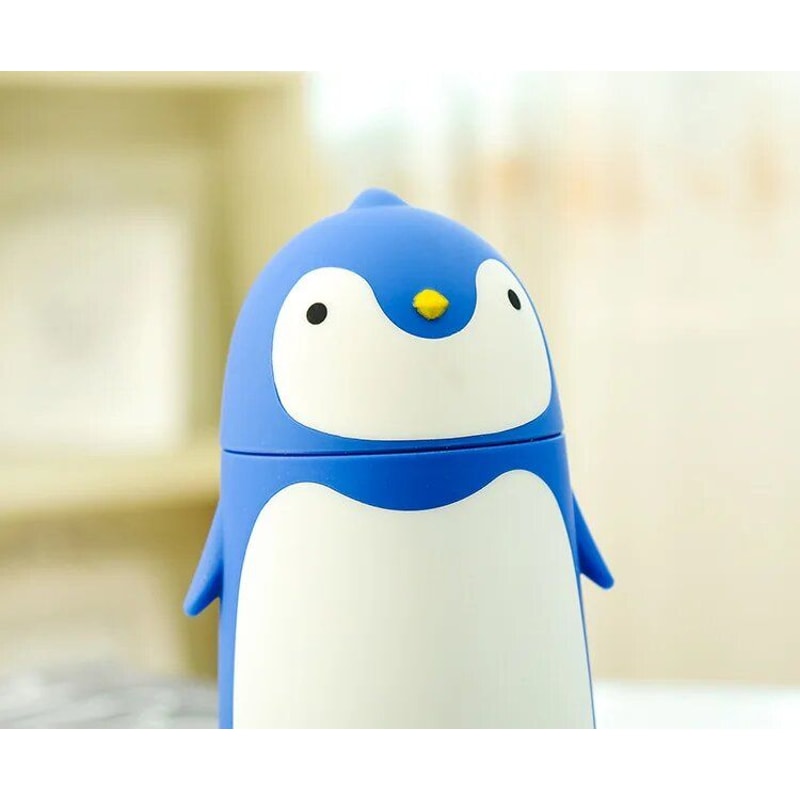 Penguin Stainless Steel Vacuum Thermos Insulated Travel Mug For Coffee Tea WaterTemperature Reten 1