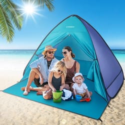 instant pop-up outdoor camping beach tent lightweight travel sun shelter for hiking, fishing & more