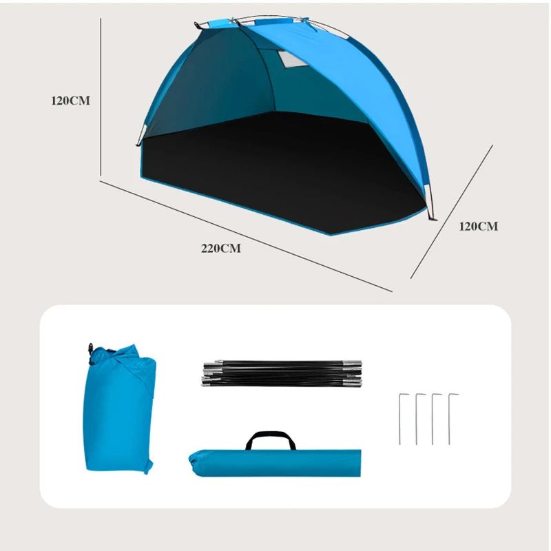 Durable Sunshade Tent For Beach Fishing And Picnics Lightweight Protective Awning For Outdoor Fun 5