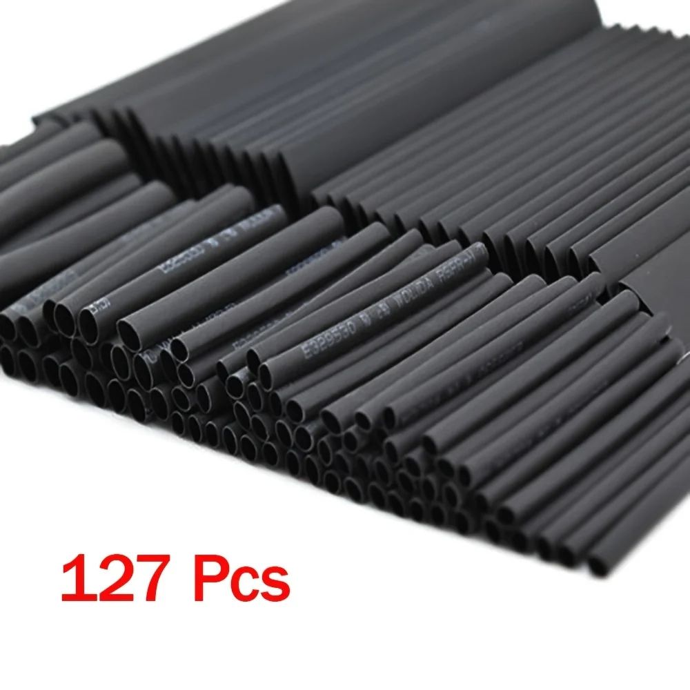 127Pcs Heat Shrink Tube Kit Waterproof Electrical Wire Wrap Cable Sleeving For Flashlight DIY Rep 0