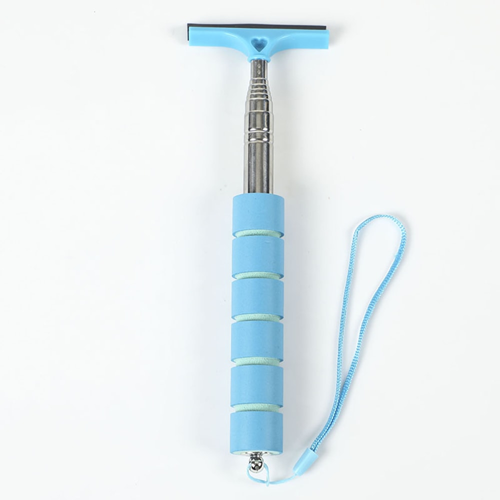 Ar Mirror Wiper Glass Mist Cleaner Telescopic Cleaning Tool With Scraper Brush 7