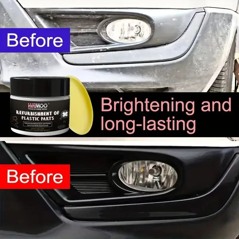 Car Plastic Restorer Back To Black Gloss Renewal Wax For Interior Exterior Durable Repair Coating 2