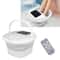 Foldable Heating Foot Massager Spa Soaker Smart Soak Tub With 8 Rollers Remote Control 2