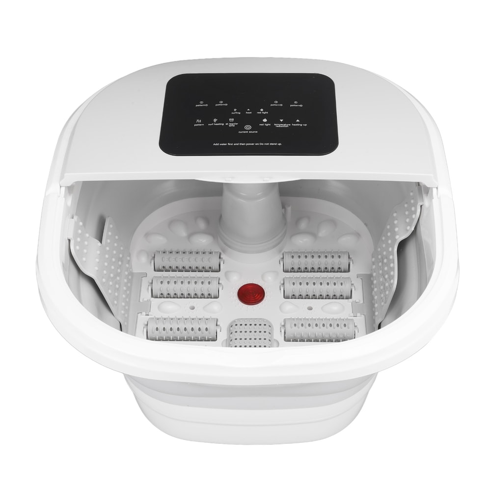 Foldable Heating Foot Massager Spa Soaker Smart Soak Tub With 8 Rollers Remote Control 4
