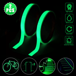 luminous tape self adhesive, waterproof glow in the dark wall sticker for safety & fluorescent decor, emergency marking