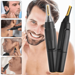 men's electric hair trimmer shaver clipper for ear nose beard mustache eyebrow grooming