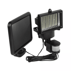 solar motion sensor flood light, outdoor garden security lamp, ip65 waterproof