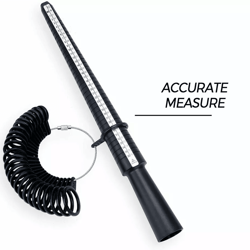 ring sizer gauge mandrel set, plastic finger sizing measure stick for jewelry making
