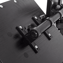 rolling over-bed laptop desk with adjustable height & angle – portable table stand for bed, sofa, hospital, or home offi