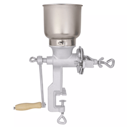 corn mill grinder manual hand crank grain oats wheat corn grinder – home & commercial use