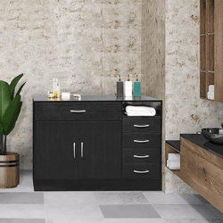 beauty salon spa equipment hair styling barber station storage cabinet 5 drawers, professionalfor salon, home