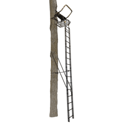 muddy skybox deluxe hunting ladderstand, 1 person climbing tree stand with adjustable shooting rail