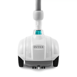 intex above ground swimming pool automatic vacuum cleaner with hose & fittings, compact suction-side pool cleaner
