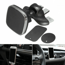 new 360° magnetic car mount holder – cd slot & air vent phone cradle for gps, iphone, samsung, android smartphones