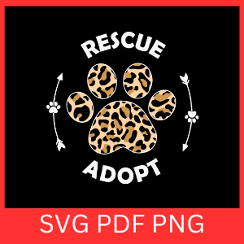 Rescue Adopt Svg Rescue Adopt Foster SVG Cat SVG Cat Lover Svg Cat Saves Lives Too SVG Pet Adoption 0