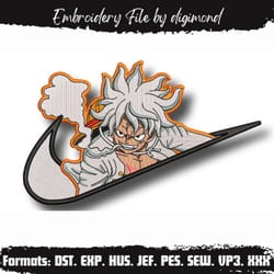 luffy embroidery design file one piece anime embroidery design machine design pes dst. monkey d luffy embroidery