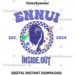 twosided disney inside out character svg, its okay to feel all the feels svg, pixar inside out emotions svg, anxiety enn