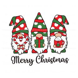 Funny Merry Christmas Gnomes SVG Cutting Digital File, Trending Digital File