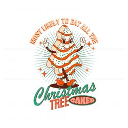 Most Likely To Eat All The Christmas Tree Cake SVG File, Trending Digital File