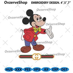 Mickey Mouse Gucci Logo Design Embrodery Design Download