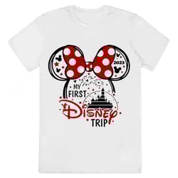 my first disney trip shirt disney family matching minnie