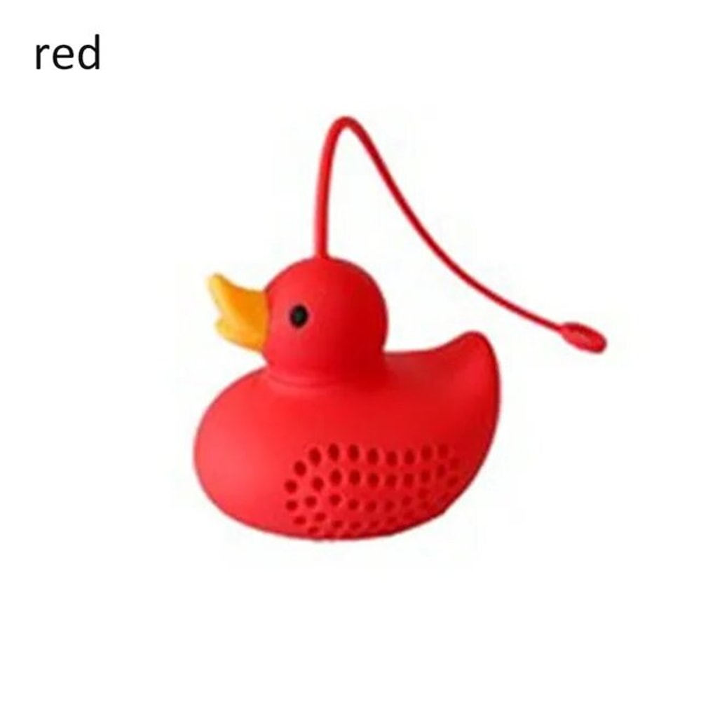 Food Grade Silicone Duck Tea Infuserred