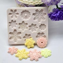 snowflake silicone mold for baking & cake decorating