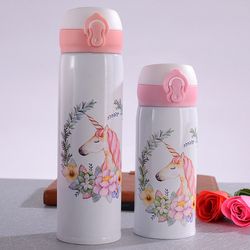 stainless steel unicorn water bottle