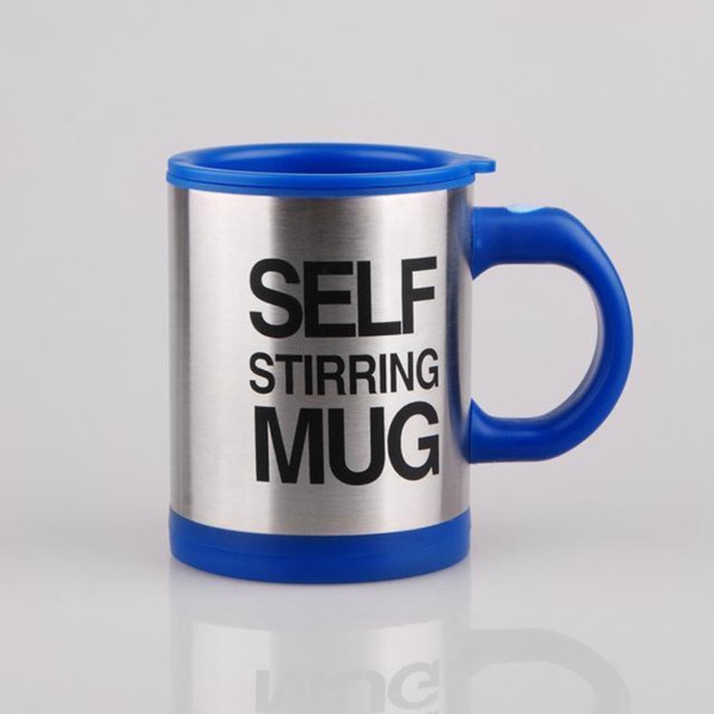 Self-Stirring Coffee Mug Blue