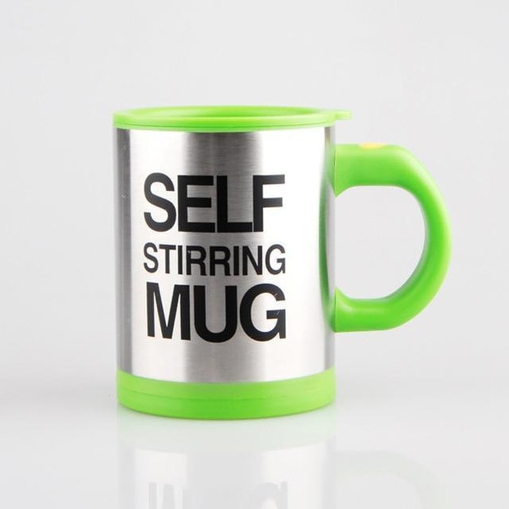 Self-Stirring Coffee Mug Green