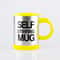 Self-Stirring Coffee Mug Yellow