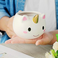 gold unicorn mug