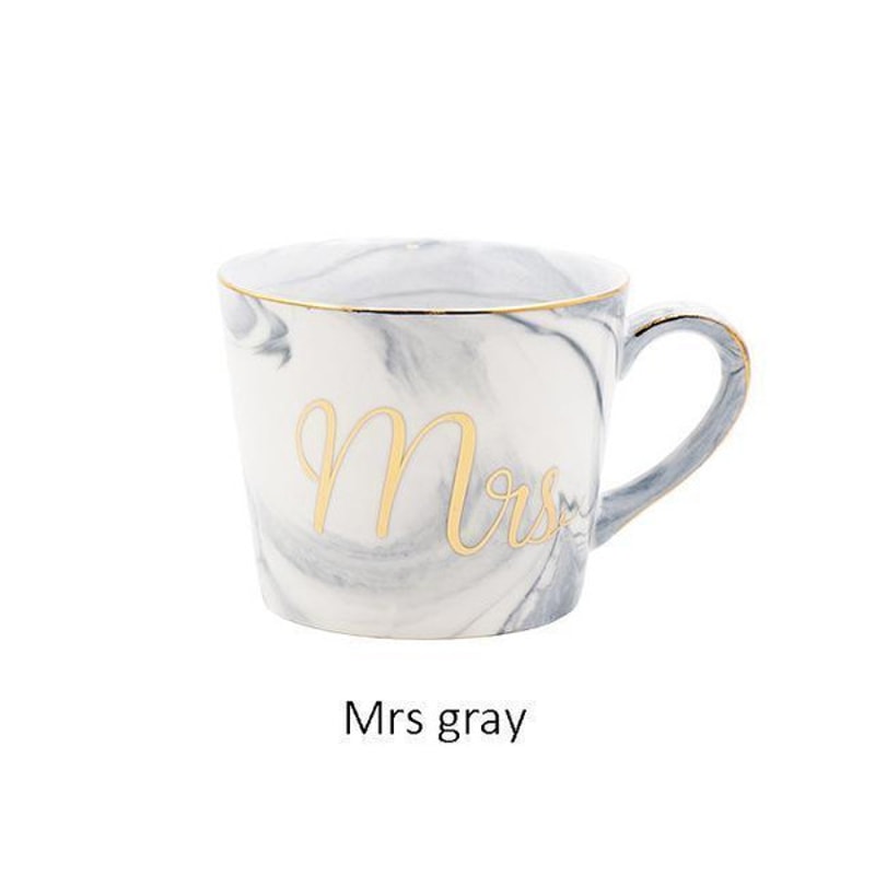 Mr & Mrs Coffee Mugs Mrs Gray