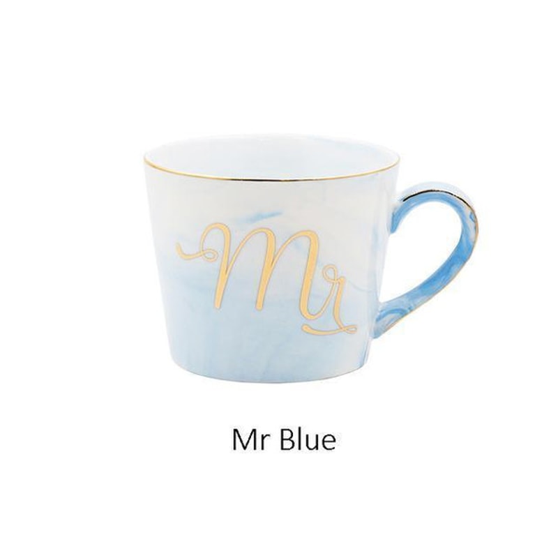 Mr & Mrs Coffee Mugs Mr Blue