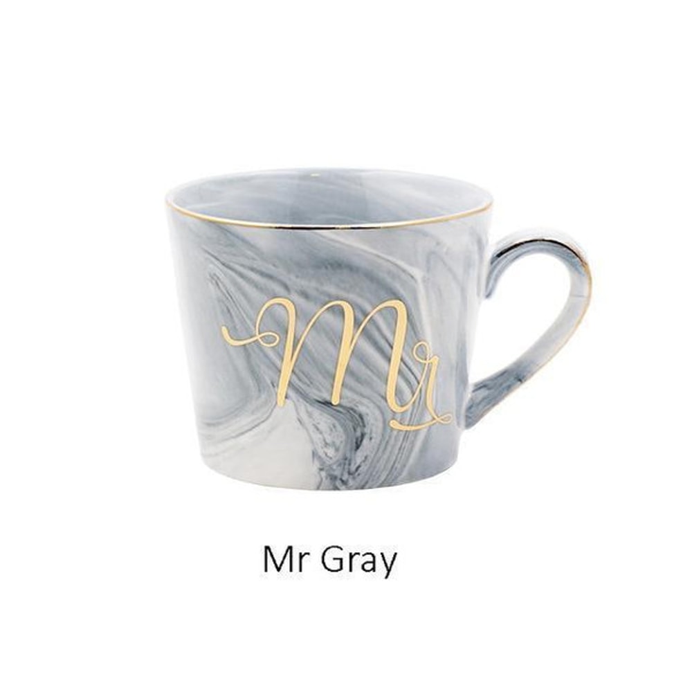 Mr & Mrs Coffee Mugs Mr Gray