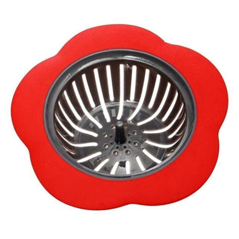 Kitchen Sink Strainer Red
