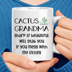 cactus grandma mug
